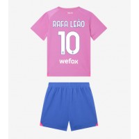Otroški Nogometni dresi AC Milan Rafael Leao #10 Tretji 2023-24 Kratek Rokav (+ Kratke hlače)